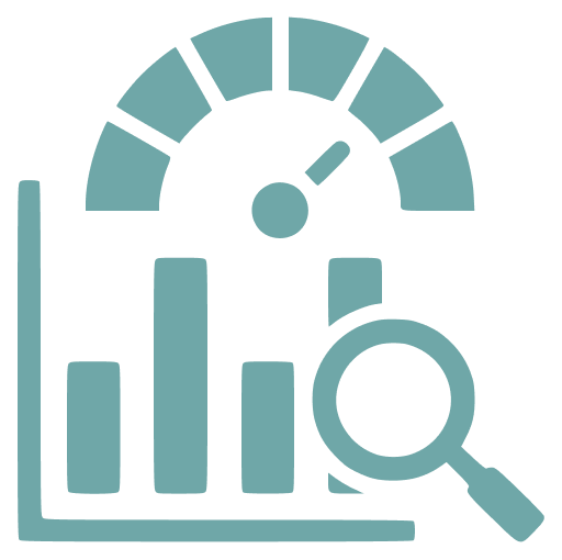 Analytics and metrics visualization graphic