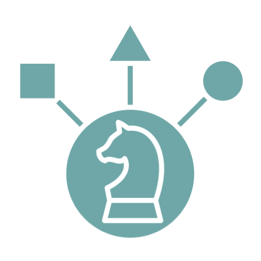 Abstract design with chess piece