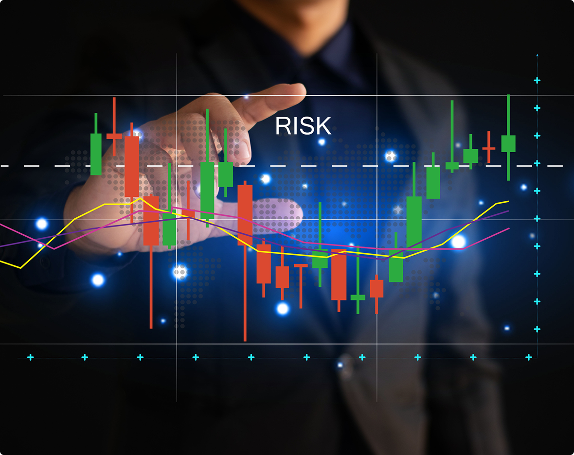 Risk management in financial trading chart